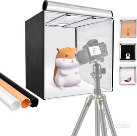 Tenda fotografica con luci