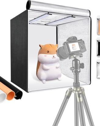 Tenda fotografica con luci