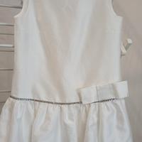 abito bianco da cerimonia Monnalisa