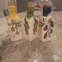 Bottigline olio ceramica vietrese