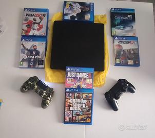 PlayStation 4 Slim 1 TB + 2 DualShock + 7 giochi 