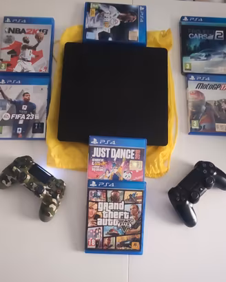 PlayStation 4 Slim 1 TB + 2 DualShock + 7 giochi 