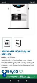 Stufa Elettrica LASER LIQUIDO QLIMA SRE 3130