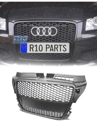 GRIGLIA AUDI A3 8P 08-12 LOOK RS3 NERO