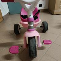 Triciclo Smoby bianco e rosa 