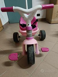 Triciclo Smoby bianco e rosa 