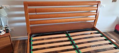 letto matrimoniale in legno