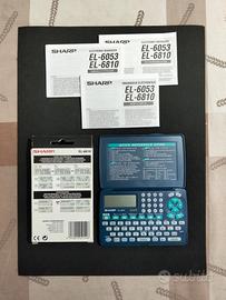 Agenda elettronica Sharp EL-6810   NOS
