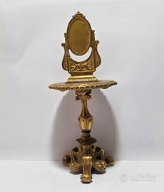 Antico Tavolinetto Miniatura XIX Sec Bronzo Dorato