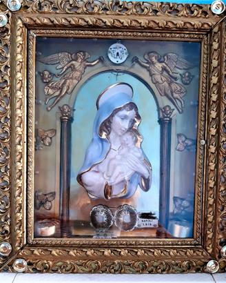 OPERA D’ARTE ANTICA DEL 1919 MADONNA CON BAMBINO