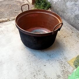 paiolo in rame grande 