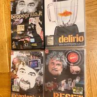 DVD spettacoli Beppe Grillo – 4 DVD originali