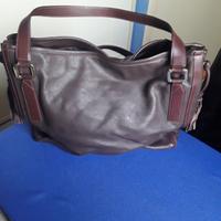 Maxi borsa donna di A. Testoni vintage in pelle 