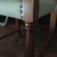 Set 4 sedie antiche stile neorinascimento verdino