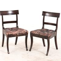 Coppie di sedie in mogano 