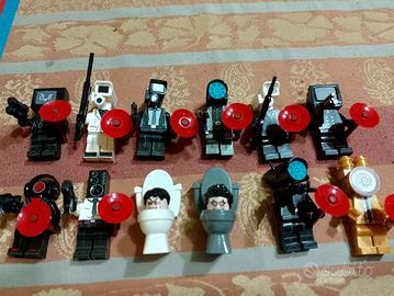 12 minifigure compatibili lego skibidi toilette 