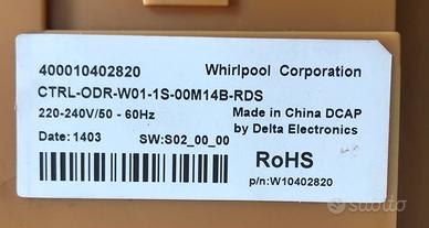 Scheda elettronica whirlpool ADG 7653/1 A++