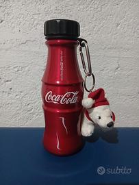 Borraccia termica coca cola con orsetto peluche 