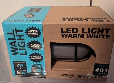 Lampada da parete LED esterno IP54