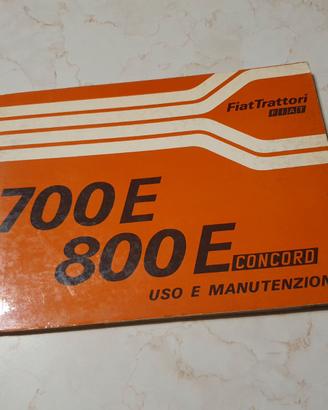 Libretto uso/manutenzione Trattore Fiat 700/800 E