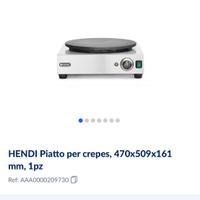 HENDI Piatto per crepes