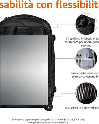 Zaino da viaggio Amazon 40L bagaglio a mano
