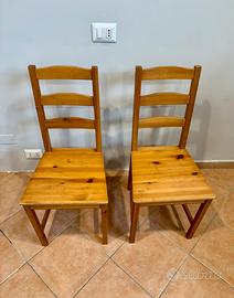 Sedie in legno ikea