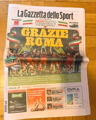 La gazzetta dello sport Grazie Roma