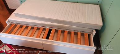 letto singolo con estrazione 