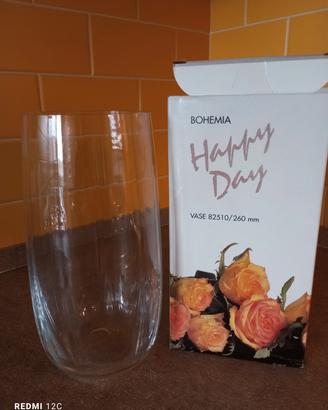 vaso in cristallo di Boemia 