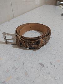 Cintura in pelle pitonata