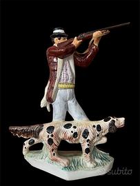 Scultura figurativa in ceramica cacciatore ‘50-‘70