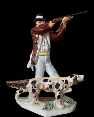 Scultura figurativa in ceramica cacciatore ‘50-‘70