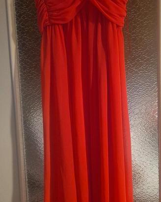 Vestito cerimonia damigella corallo marella