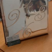 Orologio da tavolo in argento