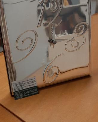 Orologio da tavolo in argento