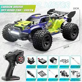 Monster Truck RC 4WD 1:18 50 km/h LED RC Auto