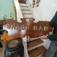 Insegna snack bar vintage