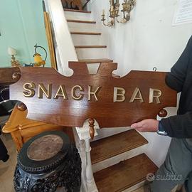 Insegna snack bar vintage