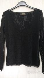 Maglia donna in pizzo stretch, perfetta