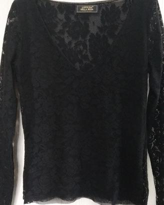 Maglia donna in pizzo stretch, perfetta