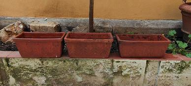 3 vasi terracotta