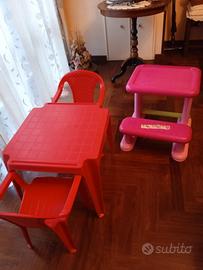 tavolo+ 2 sedie+scrivania