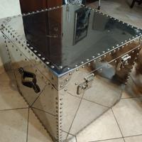 Baule vintage metallo design Inglese 