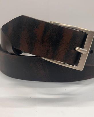 cintura uomo in cuoio vintage