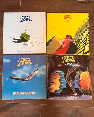 4 Lp dei Pooh con foderine originali