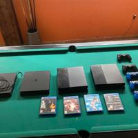 Lotto n.4 Sony PS4 + joystick + giochi