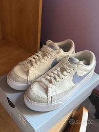 Nike Blazer Low Platform in pelle bianca n. 38