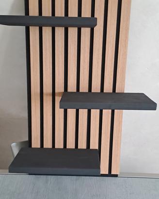 Ripiani giardino design in legno e pannello 