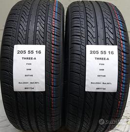 2 GOMME 205 55 16 THREE-A BR1734